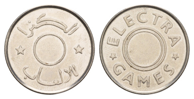 ОАЭ игровой жетон - Electra Games диаметр 23 мм, вес 4,2 гр медно-никель aUNC 4656-622