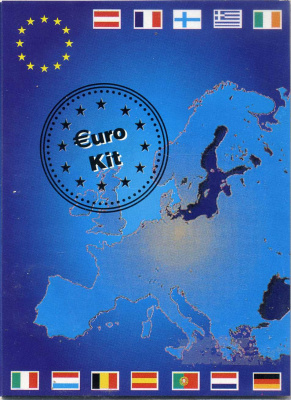 ФРГ евронабор из 8 монет 2002 D  биметалл  UNC  1-6-2-48