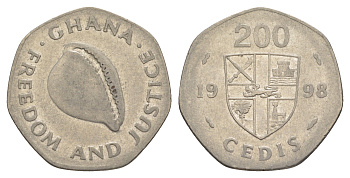 Гана 200 седи 1998 KM 35 сталь плакированная никелем 4642-151