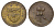 Канада медаль из серии провинции Канады - Нью-Брансуик (1867) ND (1965-1968) диаметр 31,5 мм, вес 12,2 гр цинк плакированный латунью 1088-8-42