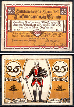 Хамм (Пруссия, Вестфалия) 25 пфеннигов 1921 2193-15-1-2