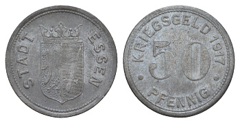 Эссен 50 пфеннигов 1917 Funck 123.1 цинк 4657-1123