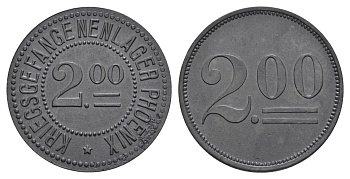 Хомберг - Нижний Рейн 2 марки ND Men05 11944.5, Men18 14952.5 цинк 1531-925