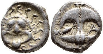 Древняя Греция, Фракия, Аполлония Понтика драхма V-IV вв. до н.э. серебро 00-000-00