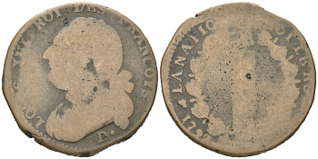 Франция 2 соля ND (1791-1793) Людовик XVI (1774-1792) 110-354