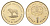 Македония 1 денар 1995 50 лет ФАО KM 5a медь цинк никель UNC 4688-734