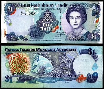 Каймановы острова 1 доллар 2006  Pick 33 a  бумага  UNC (пресс) 7116-45-2-1