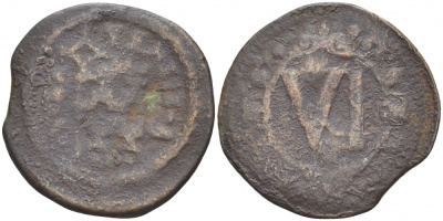 Соест 6 пфеннигов 1600-ые медь 210-112