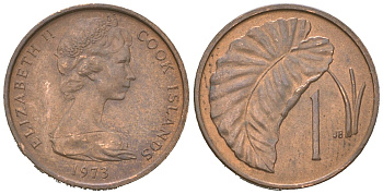 Острова Кука 1 цент 1973 KM 1 бронза aUNC 4618-1137