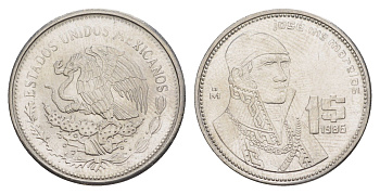 Мексика 1 песо 1986 Mo KM 496 медно-никель UNC 4637-634