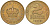 Югославия 2 динара 1938 Петар II, малая корона KM 21 алюминиевая бронза aUNC 4589-315