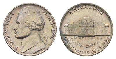 США 5 центов 1979 Джефферсон KM A192 медно-никель 4685-518