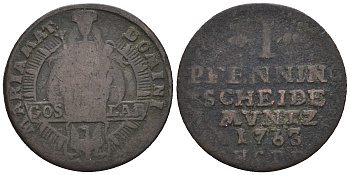 Гослар 1 пфенниг 1763 HCRF KM 107, Kluge 456 медь 54-1031