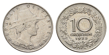Австрия 10 грошей 1925 KM 2838 медно-никель 3856-124