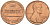 США 1 ЦЕНТ 1970 S, ЛИНКОЛЬН, SMALL DATE KM 201 медь цинк 188-355