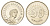 Македония 50 денаров 2008 год-тип KM 32 медь цинк никель UNC 4182-322