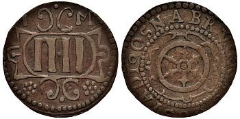 Оснабрюк 4 пфеннига 1690 Kennepohl 465 медь 1521-1534