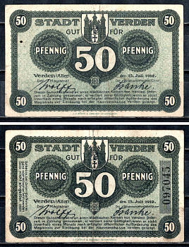 Верден (Пруссия, Ганновер) 50 пфеннигов 1921 2193-33-3-2