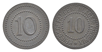Херде 10 пфеннигов ND лагерный жетон Men05 11722.4, Men18 14670.4 цинк 1528-513