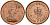 Великобритания 1/2 пенни 1973 Елизавета II (1952-2022) KM 914, Spink 4239 бронза 3955-1157