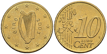 Ирландия 10 евроцентов 2003 KM 35 нордик 4147-726