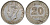 Британская Малайя 20 центов 1939 Георг VI (1937-1952) KM 5 серебро 53-325