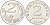 Индонезия 2 рупии 1970 KM 21 алюминий UNC 4143-1112
