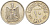 Египет 10 пиастров 1960 AH 1380, орел с щитом на груди KM 398 серебро 4525-432