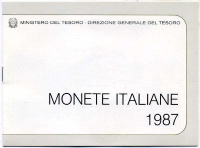 Италия госнабор из 11 монет 1985 150 лет со дня смерти Джакомо Леопарди KM MS 18 серебро UNC 7-5-1-2