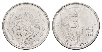 Мексика 1 песо 1986 Mo KM 496 медно-никель UNC 4637-633