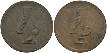 ФРАНЦИЯ 4 ФРАНКА ND ПЛАТЕЖНЫЙ ЖЕТОН НАЧАЛА XX ВЕКА, ДИАМЕТР 25 ММ. медь 65-447