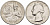 США 25 центов (квотер) 1976 200 лет независимости (1776-1976), Вашингтон, барабанщик KM 204 медь плакированная медно-никелем 4364-2517