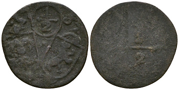 Австрия, Зальцбург 1/2 крейцера 1737 KM 333 серебро 4147-215