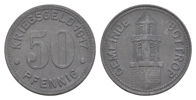 Боттроп 50 пфеннигов 1917 Funck 54.2, Men05 3320.2, Men18 4240.2 цинк 4637-1156