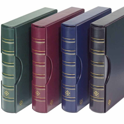 Папка-переплет GRANDE CLASSIC, включая защитную кассету, без листов. Черная. 330249