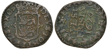 Нидерланды, Западная Фрисландия 1 дуит 1626 медь 4132-1243