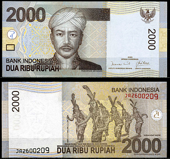 Индонезия 2000 рупий 2009 Pick 148a бумага UNC (пресс) 7201-13-1