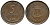 Израиль 5 прута 1949 JE 5709, без жемчужины KM 10 бронза 34-721