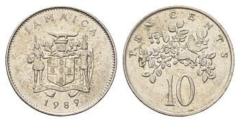 Ямайка 10 центов 1989 KM 47 медно-никель 4663-936