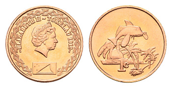 Токелау 1 цент 2012 год-тип KM 100 бронза UNC 179-654