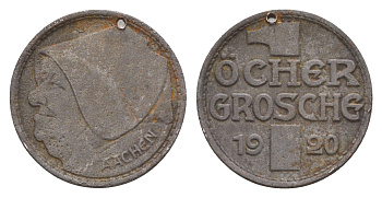 Аахен 10 пфеннигов = 1 грош 1920 Funck 1.5A, Men05 70.15, Men18 99.15 железо 4658-769