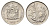 ЮАР 20 центов 1975 герб, цветок протея KM 86 никель UNC 4693-723