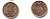 Зимбабве 1 цент 1997 птица-идол KM 1a сталь плакированная бронзой UNC 86-1154