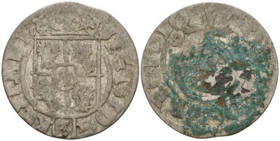 Польша 3 полкера (3 полторака - 1 крейцер) ND (1620-1627) Сигизмунд III Ваза (1587-1632) KM 41 серебро 4158-1123