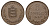 Гернси 8 даблов (дублей) 1947 KM 14 бронза 4607-542