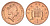 Великобритания 1 пенни 1996 Елизавета II (1952-2022) KM 935a, Spink 4391 (B4) сталь плакированная медью UNC 4684-1027