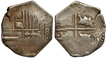 Испанские колонии в Америке КМ ? серебро 00-00