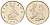 Зимбабве 5 центов 1995 рыжий кролик KM 2 медно-никель UNC 4615-1145