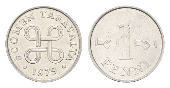 Финляндия 1 пенни 1979 KM 44a алюмний UNC 4685-554