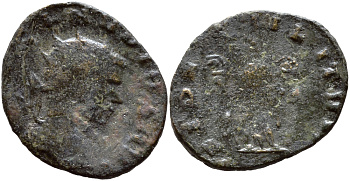 Римская Империя антониниан 269 Клавдий II Готский Very fine бронза 270-325